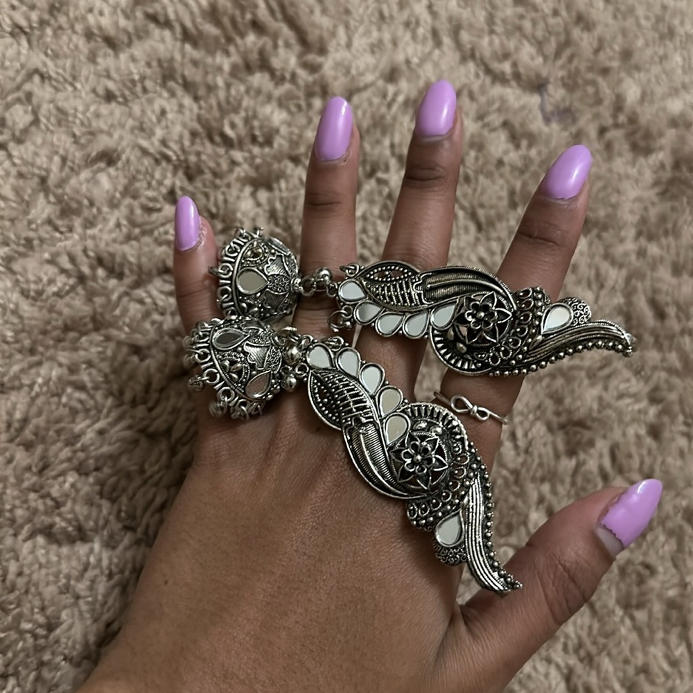 Oxidize ear-cuff - Navratri collection